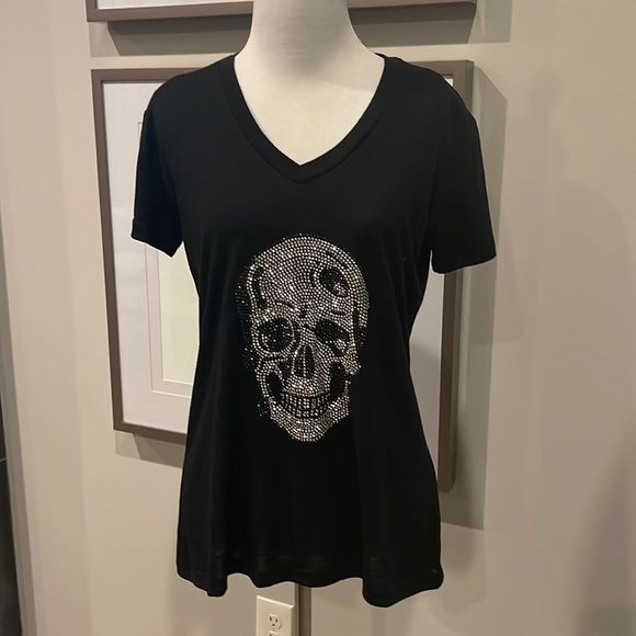 Kings Of Cole Rhinestone skull head tee - Picture 2 of 6